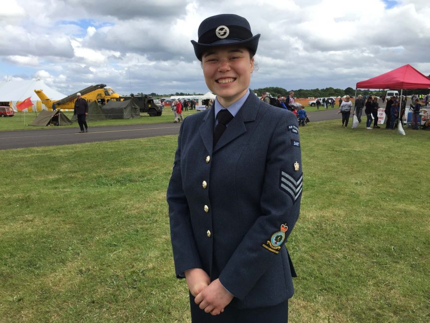Cadet Flight Sergeant Claire Weetman RAF Cosford Air Show 2017