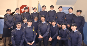 Parsonage and the Cadet NCO team