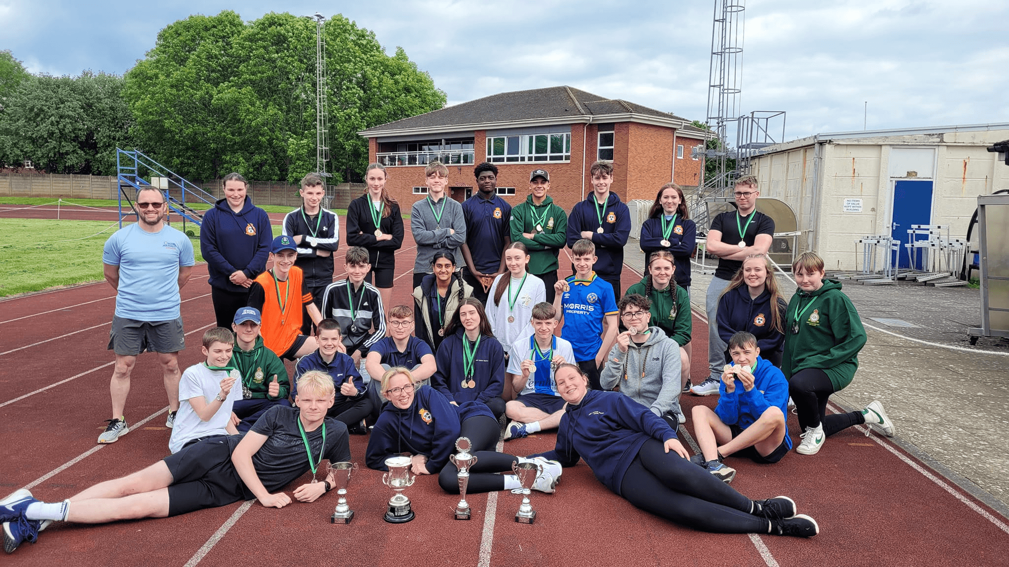 Group of cadets after athletics